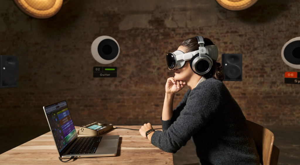 Neumann VIS ermöglicht das Produzieren und Abmischen von immersivem Audio mit Apple Vision Pro