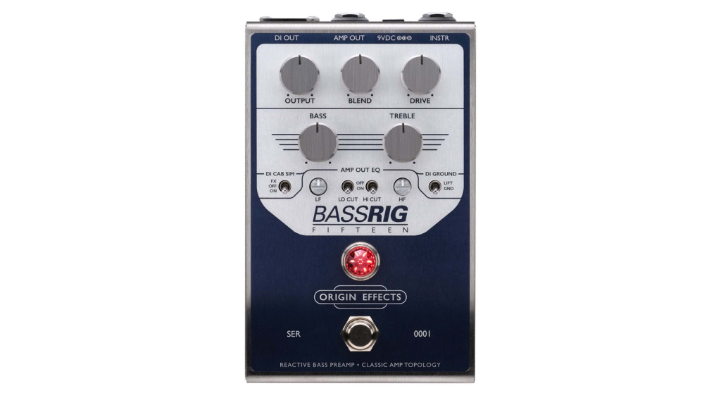 Der BASSRIG Fifteen von Origin Effects ist das neueste Amp Recreation-Pedal mit dem Sound eines klassischen Ampeg Röhren-Verstärkers im Pedalformat.