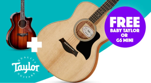 Akustikgitarren-Deal: Beim Kauf einer Taylor gibt's ein Modell in Reisegröße gratis!