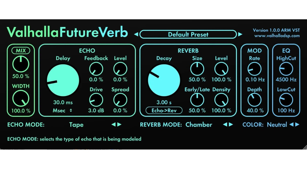 Valhalla DSP ValhallaFutureVerb