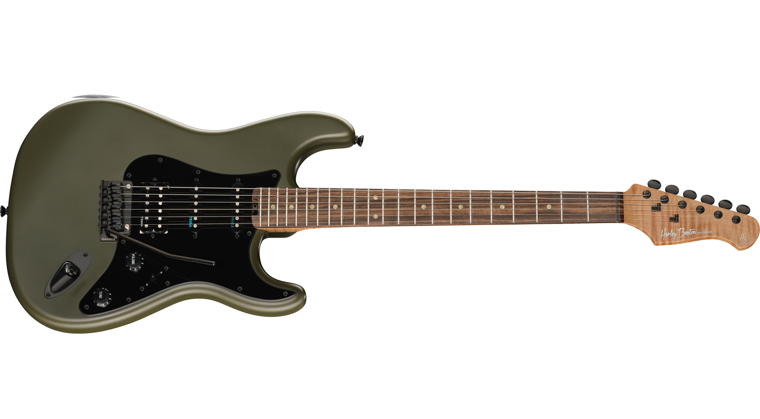 Harley Benton ST-Modern Plus HSS Matte Olive Drab Pro