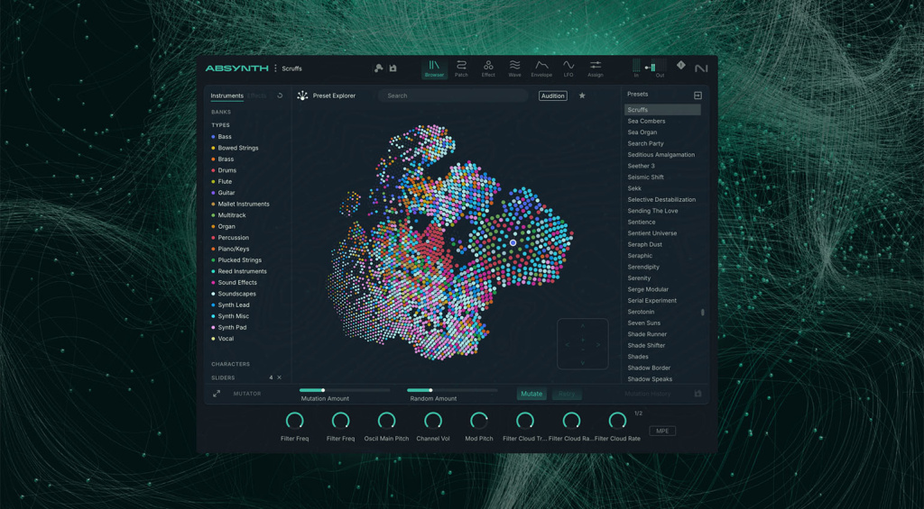 KI-Browser von NI Absynth 6