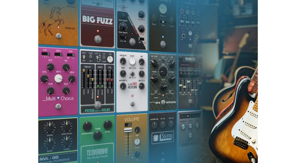 Mehr als 25 Pro Studioeffekte und Bodentreter