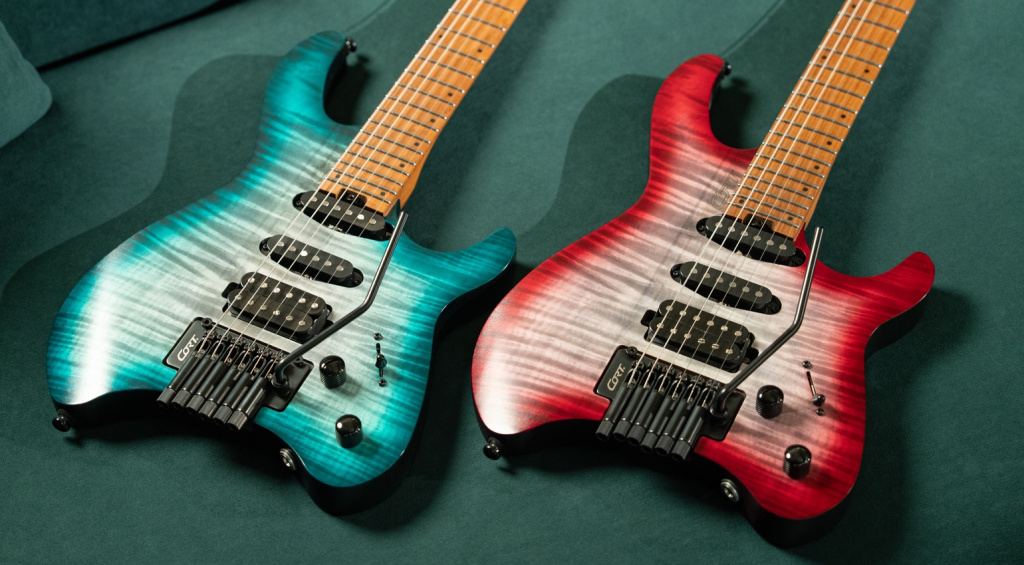 Die Cort Space G6TR-Gitarren fügen sich perfekt in die bestehende Space-Reihe der Headless-E-Bässe ein und überzeugen mit attraktivem Preis.