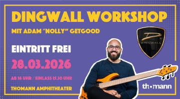 Adam „Nolly“ Getgood im Dingwall-Workshop bei Thomann