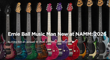 Ernie Ball Music Man 2026: Jason Richardson Cutlass 8-String, neue Majesty-Modelle und mehr!