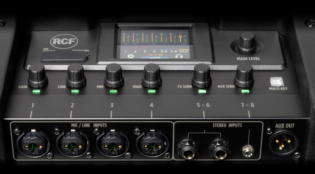 EVOX JMIX9 bietet auch ein Farbdisplay und Encoder