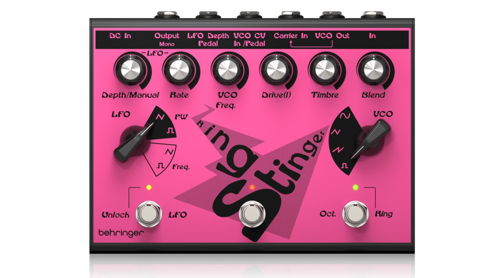 Der Behringer Ring Stinger trägt die DNA eines vergessenen Boutique-Juwels aus den 90ern. Ringmodulation und Fuzz-Sounds vom Feinsten!