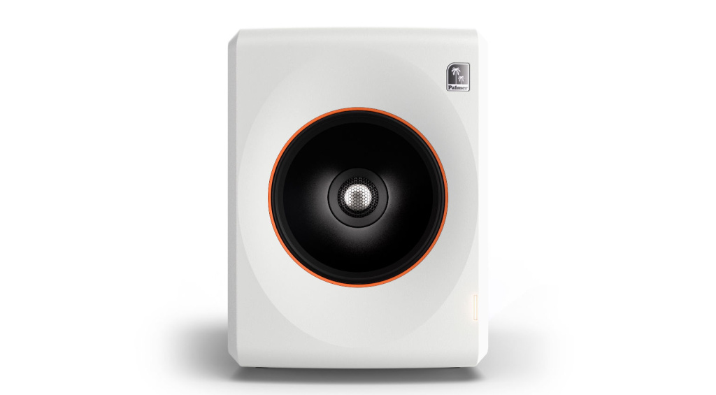 Der neue Studiomonitor ist in Weiß…