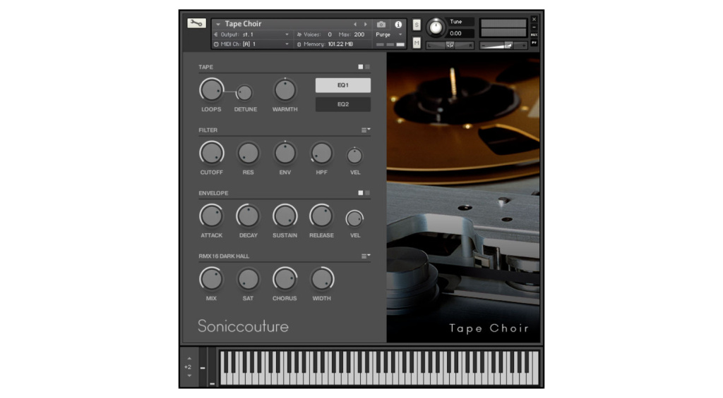 Tape Choir ist eine kostenlose Kontakt Library für spielbare Chor-Sounds