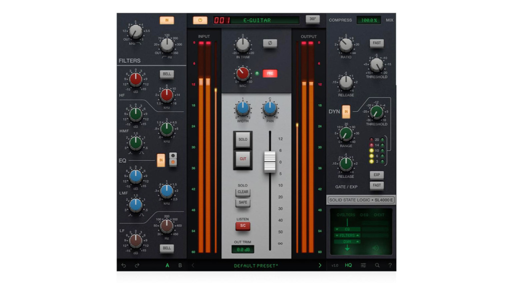 4K E Channelstrip Plugin von Solid State Logic