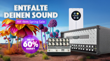 Rechtzeitig zum Frühling startet der Thomann Spring Sale 2026 und erfreut mit starken Rabatten, unter anderem auf Amps und Pedale.