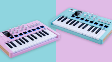 Arturia MiniLab 3 Rose Quartz und Aquamarine