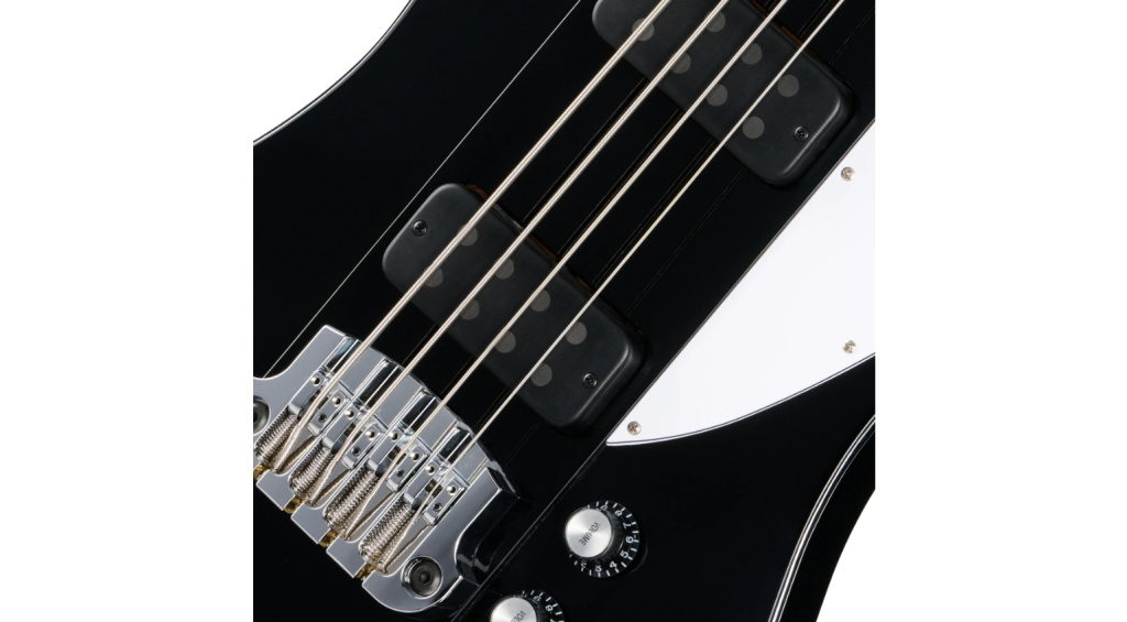 Bass Humbucker und Hipshot-Supertone-Bridge