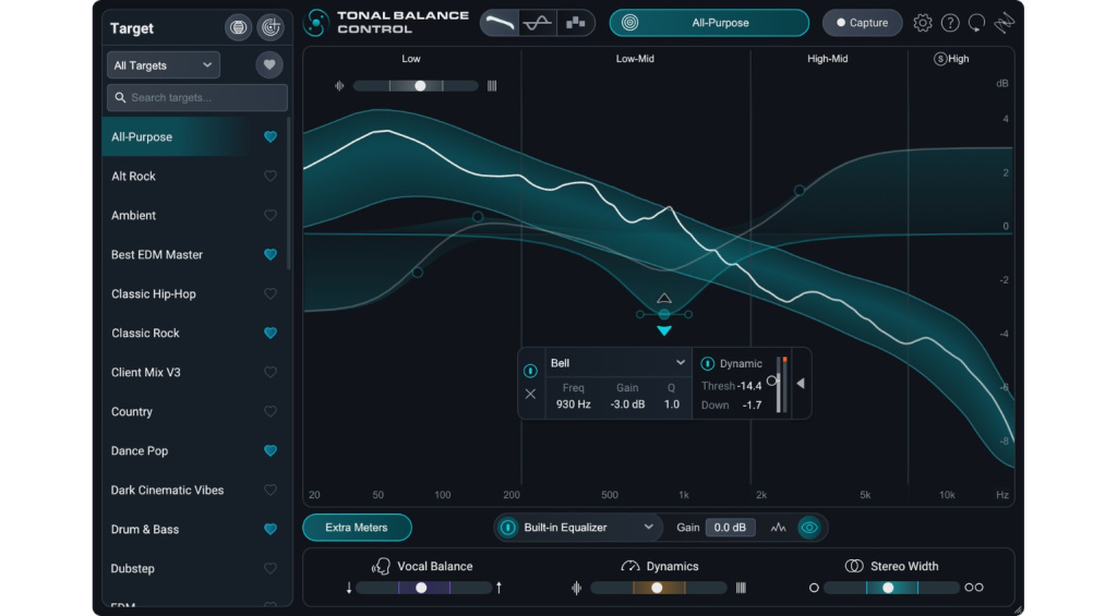 iZotope Tonal Balance Control 3 GUI