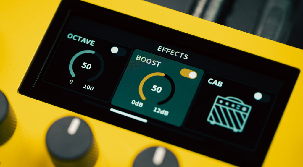 Die Effekte auf dem Farbdisplay