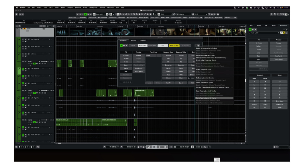Nuendo 15 verbessert den Workflow bei Automationen