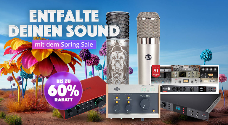 Thomann Spring Sale: Recording-Deals mit bis zu 60 % Rabatt