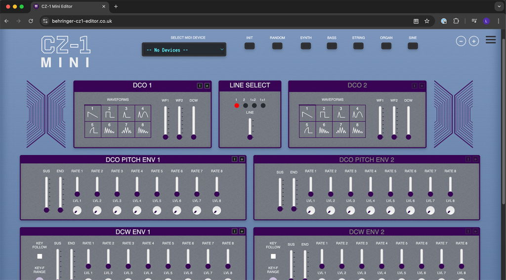 Behringer CZ-1 Mini Editor