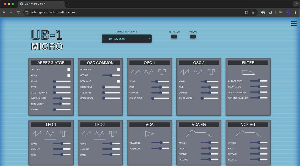 Behringer UB-1 Micro Editor