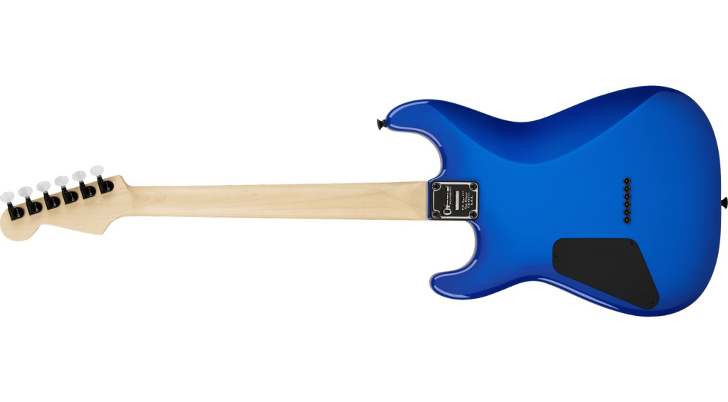 Die Charvel Jake E Lee Signature in Blue Burst soll an die Gitarre erinnern, die den Sound der ersten Alben von Ozzy Osbourne signifikant geprägt hat.