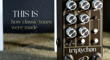 Der Crazy Tube Circuits Triptychon liefert das Zusammenspiel von Fuzz, Obertonsteuerung und Amp-Drive.