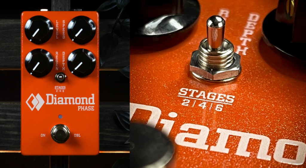 Der frisch überarbeitete Diamond Phase liefert mit seinem vollanalogen Signalweg extrem musikalische Phaser-Sounds der Extraklasse! 