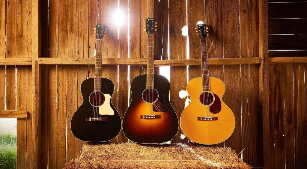 Zum 100-jährigen Jubiläum der Gibson-Flat-Top-Akustikgitarren präsentiert der Hersteller die Gibson Century 12-Fret Collection.