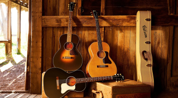 Zum 100-jährigen Jubiläum der Gibson-Flat-Top-Akustikgitarren präsentiert der Hersteller die Gibson Century 12-Fret Collection.