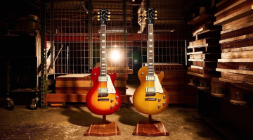 Die Gibson Les Paul Studio Double Trouble ist zurück und nun in den neuen Lackierungen „Cherry Sunburst“ und „Dirty Lemon Burst“ erhältlich.