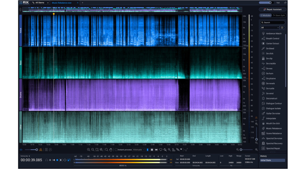 Stems und Rebalance in RX 12