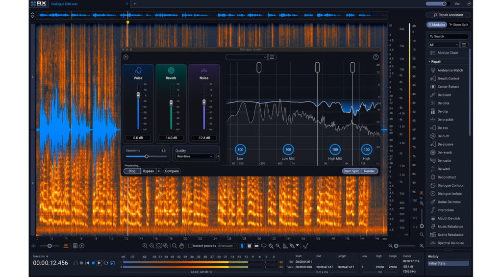 Dialogue Isolate der Advance-Version