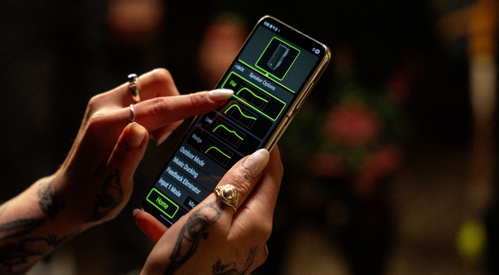 Über die Thump Connect 2 App steuerst du sämtliche DSP-Einstellungen