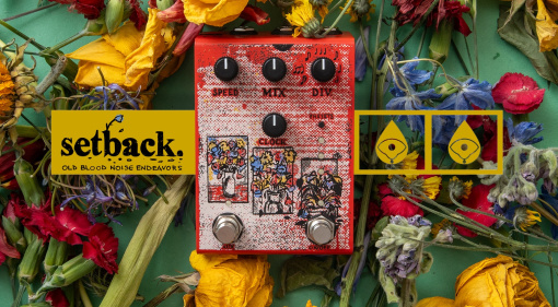 Das neue OBNE Setback Reverse Delay kann rau und charaktervoll oder auch klar und aufgeräumt klingen. Verrückte Sounds sind garantiert!