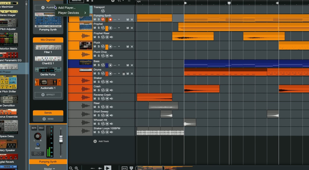 Reason 14 setzt auf einen neuen Workflow mit Tracks im Mittelpunkt
