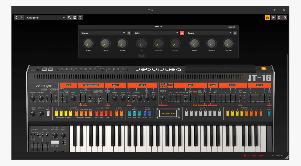 Behringer JT-16 VST