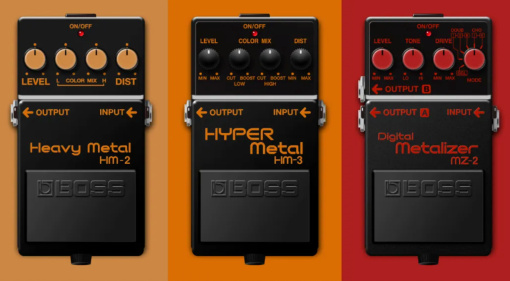 BOSS Effects Pedals Plugin: Es wird laut mit HM-2 Heavy Metal, HM-3 Hyper Metal und MZ-2 Digital Metalizer!