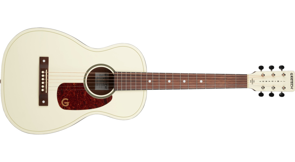 Die Gretsch Jim Dandy Parlor ist ein Signature-Modell, das den Geist klassischer Parlor-Gitarren aufgreift.