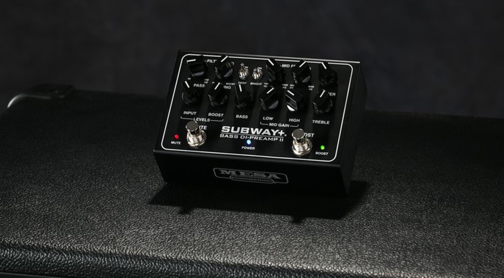 Der Subway+ Bass DI-Preamp II baut auf dem Subway D-800, D-800+ und D-350 auf und liefert den typischen MESA-Basssound jetzt im Mini-Format!