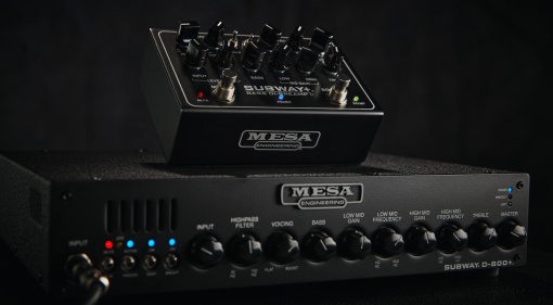 Der Subway+ Bass DI-Preamp II baut auf dem Subway D-800, D-800+ und D-350 auf und liefert den typischen MESA-Basssound jetzt im Mini-Format!