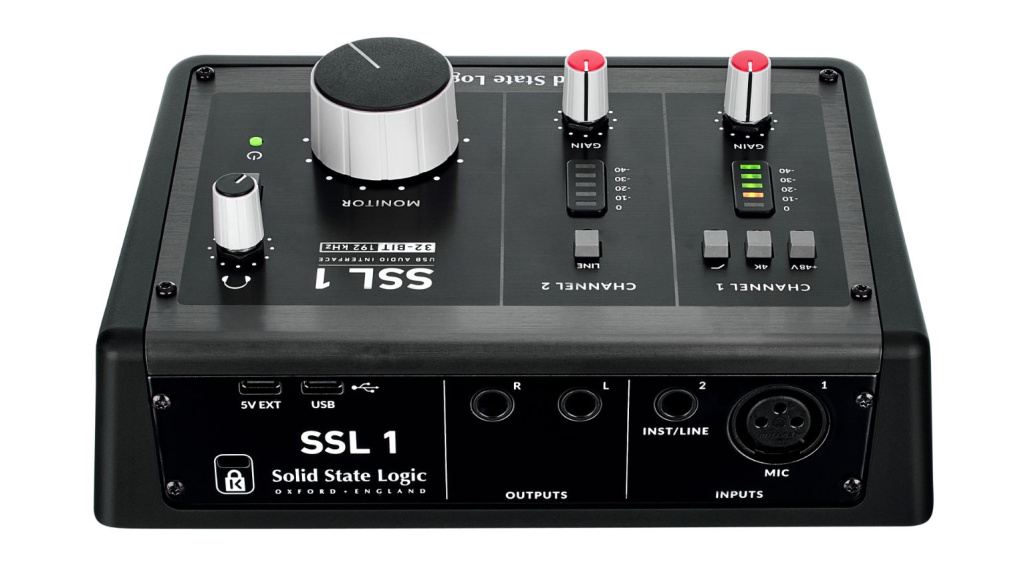 Ein Blick auf die Rückseite von SSL 1