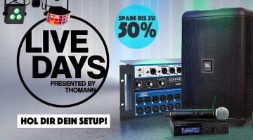 Live Deals zu den Thomann Live Days 2026