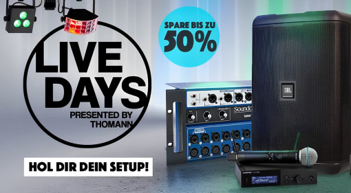 Live Deals zu den Thomann Live Days 2026