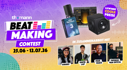 Thomann Beatmaking Contest 2026: Euer Beat aus exklusiven Samples direkt aus Treppendorf