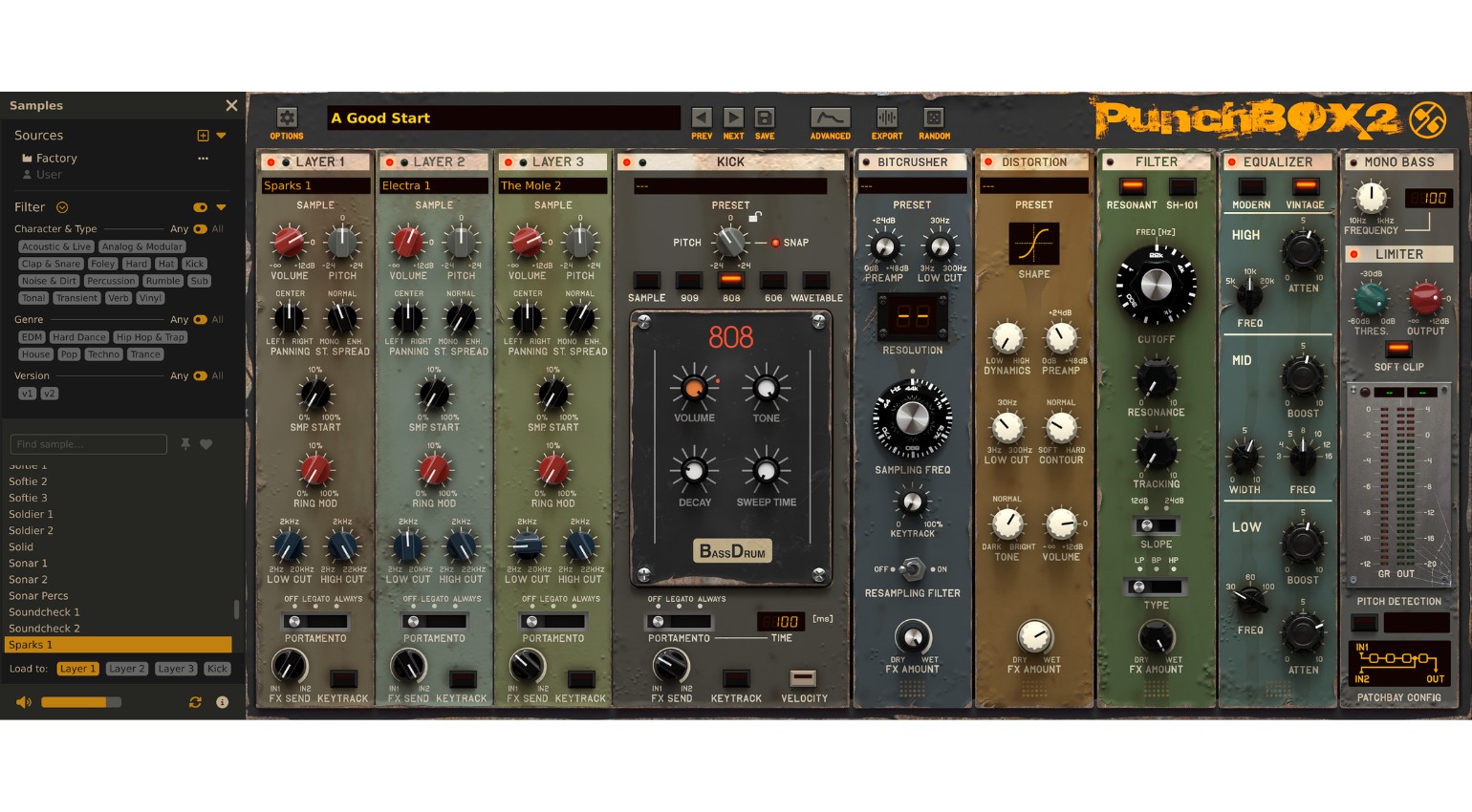PunchBox 2: D16 Groups Kick-Synthesizer schlägt jetzt richtig zu