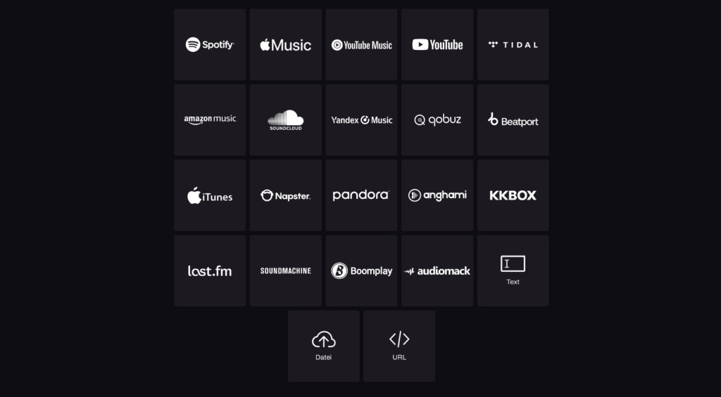Deezer AI Music Detector kann mit allen Formaten umgehen.