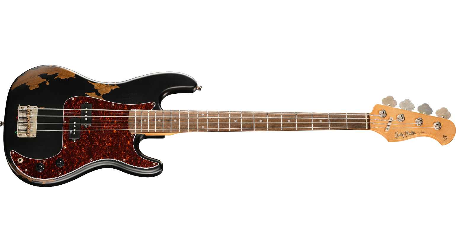 Harley Benton PB-62HA Black Heavy Aged