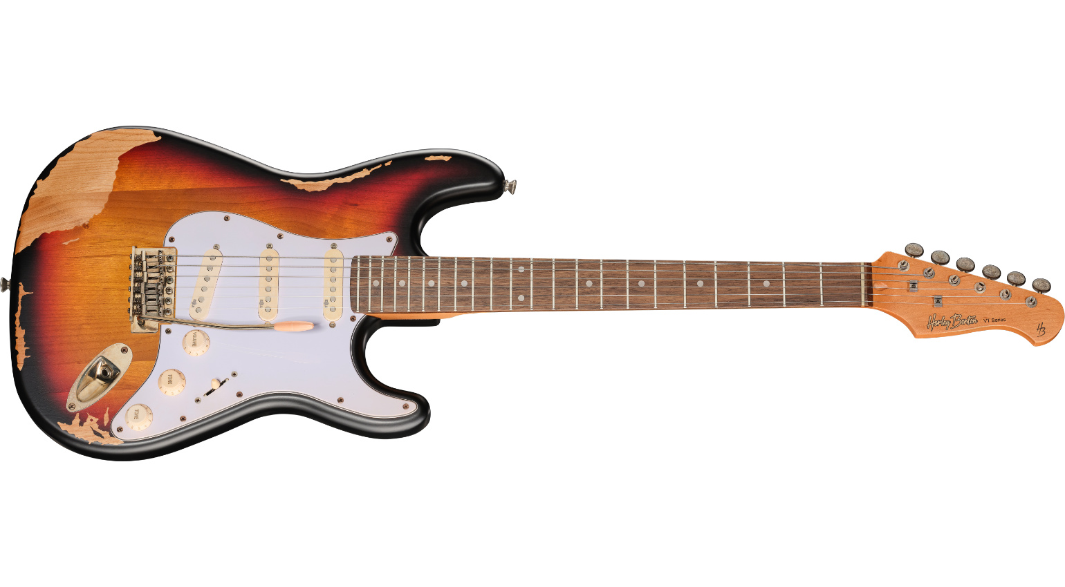 Harley Benton ST-62HA MN Sunburst Heavy Aged