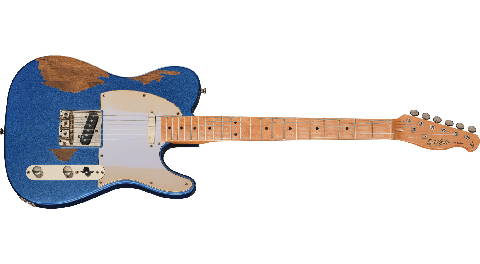 Harley Benton TE-62HA MN Lake Placid Blue Heavy Aged