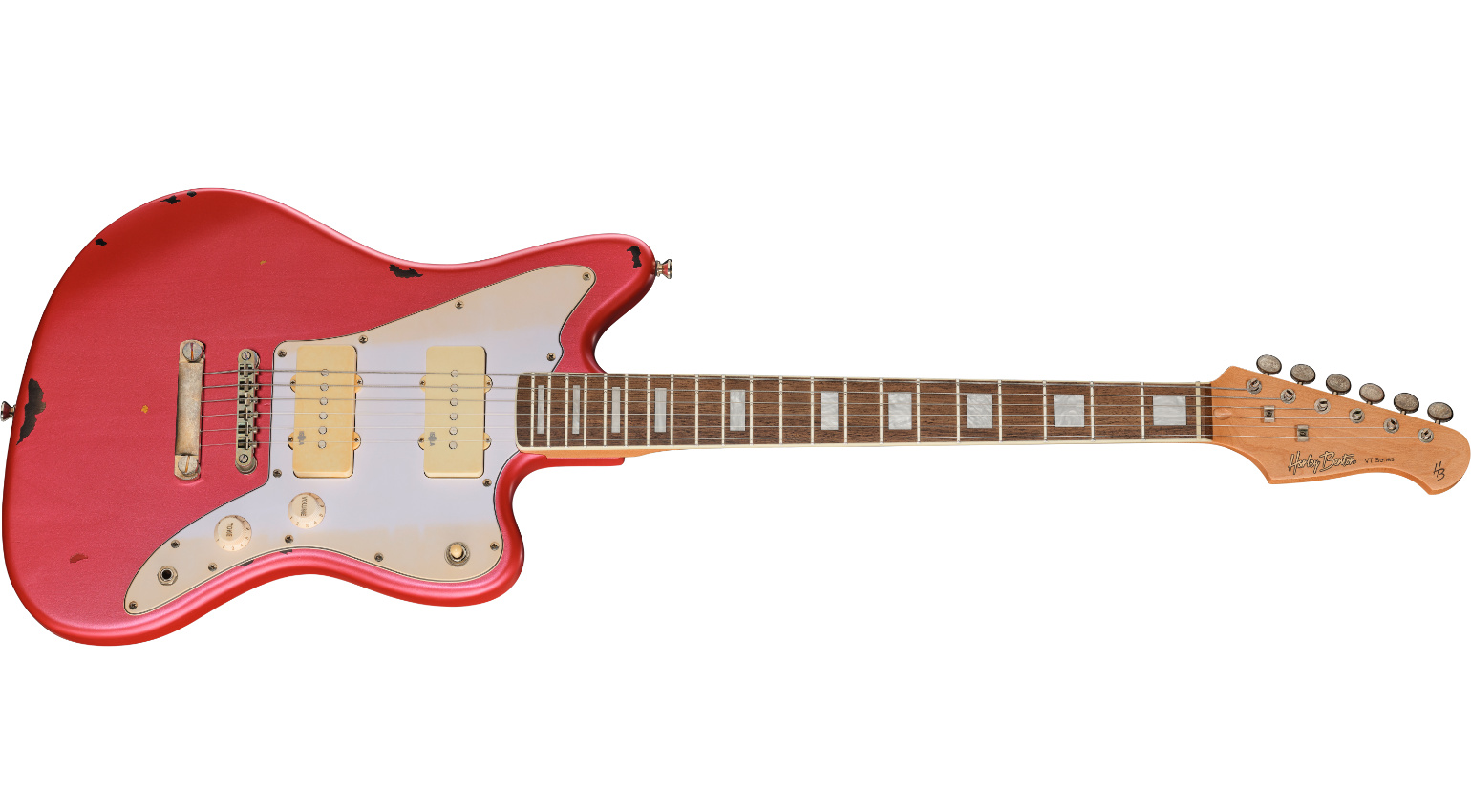 Harley Benton JA-60LA Candy Appel over Sunburst Light Aged